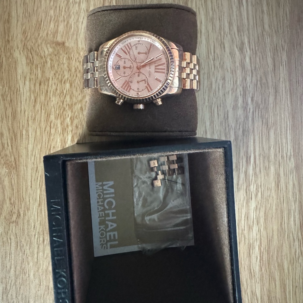 Michael Kors Rose Gold Chronograph Watch